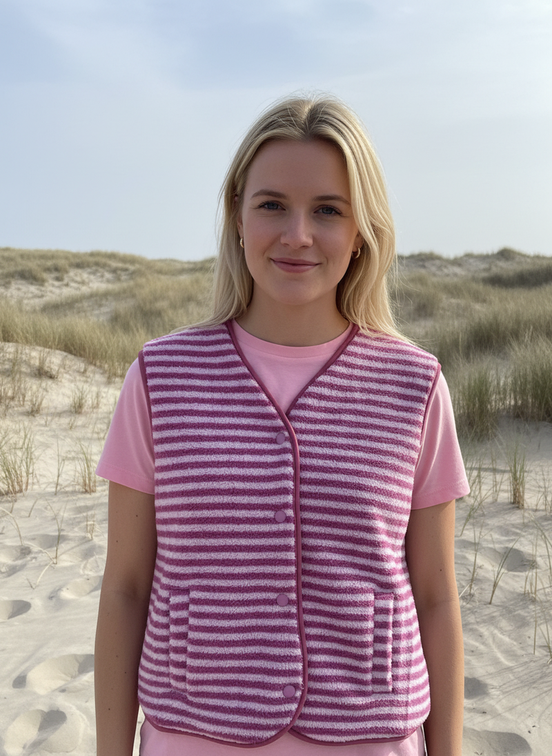 Afbeelding laden in Galerijviewer, Teddy Gilet Roze
