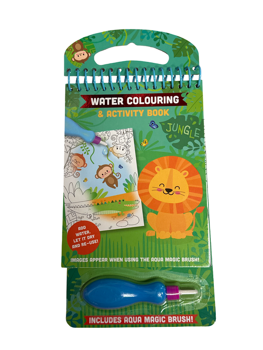 Water verf en activiteitenboek jungle