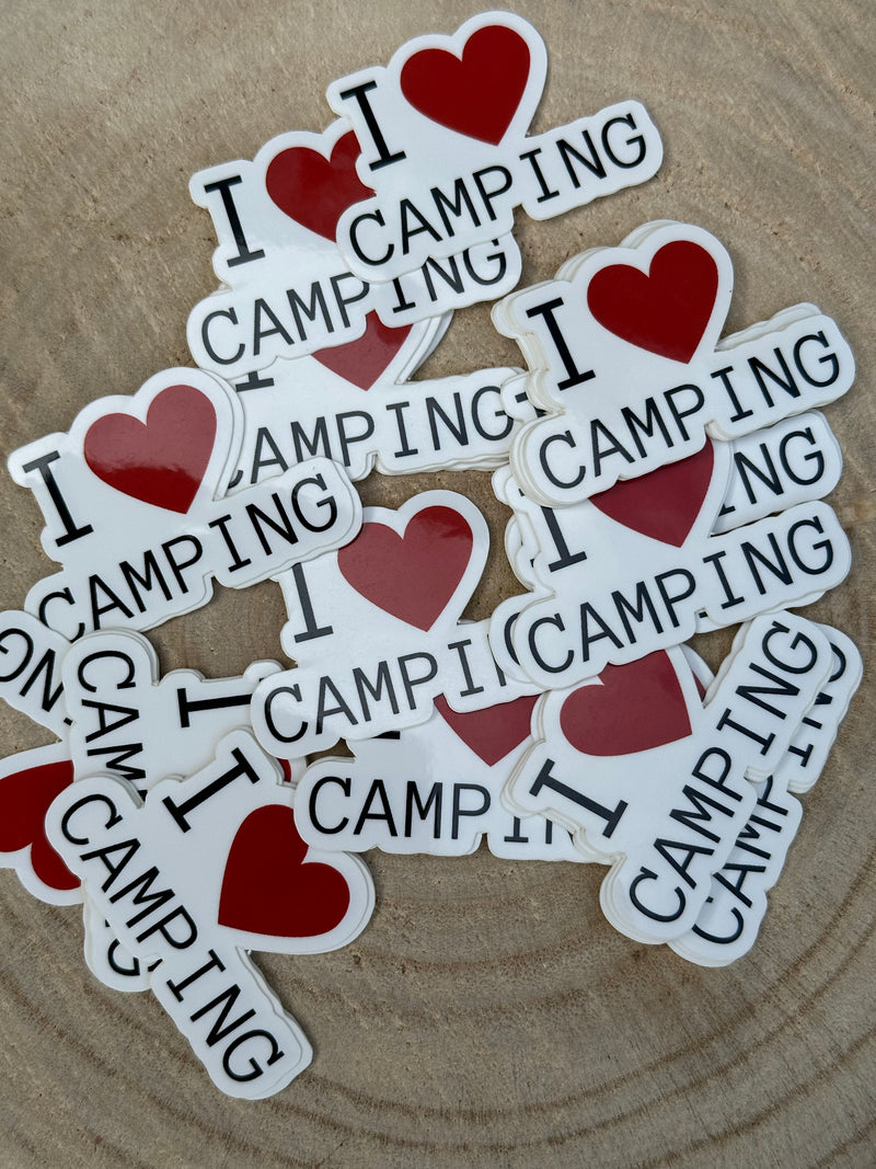 Afbeelding laden in Galerijviewer, De &quot;i love&quot; caravan, camper en camping stickers
