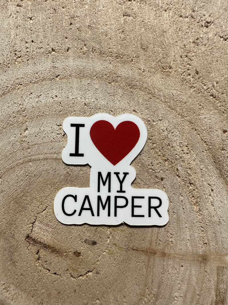 Afbeelding laden in Galerijviewer, De &quot;i love&quot; caravan, camper en camping stickers
