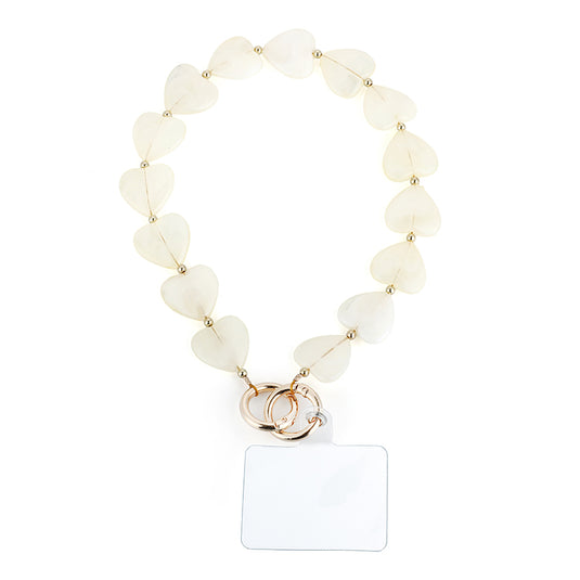 Telefoonkoord met hartjes in 5 kleuren