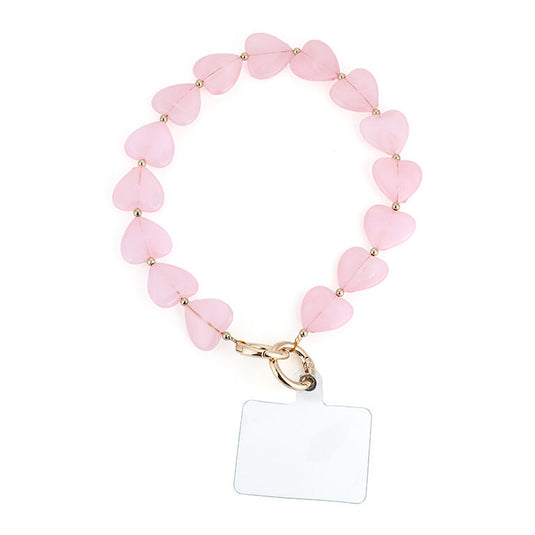 Telefoonkoord met hartjes in 5 kleuren