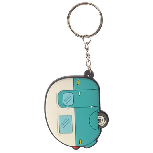 Home is where you park it caravan sleutelhanger blauw