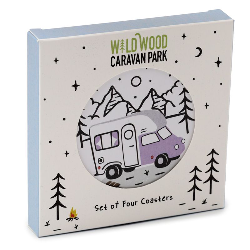 Afbeelding laden in Galerijviewer, Wildwood Caravan Set 4 Onderzetters
