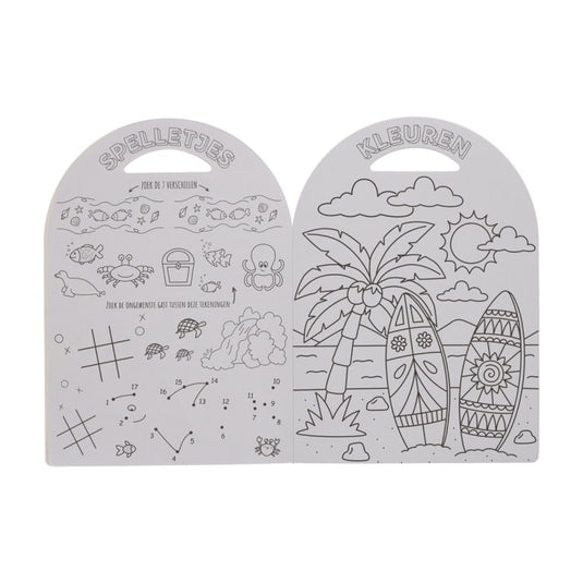 Kleur en doe boek op reis