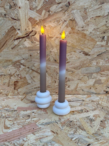 LED kaarsen Chestnut/Licht Bruin per 2