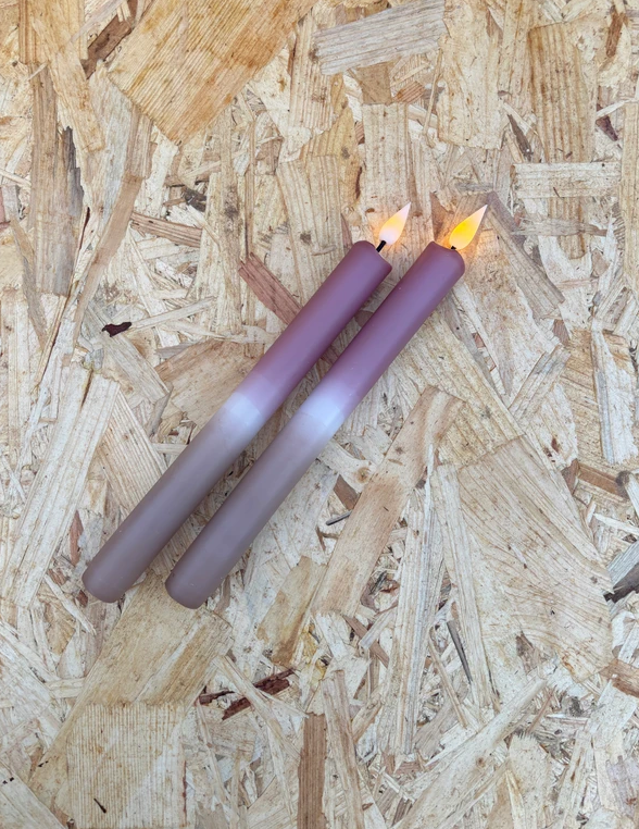 Afbeelding laden in Galerijviewer, LED kaarsen Chestnut/Licht Bruin per 2
