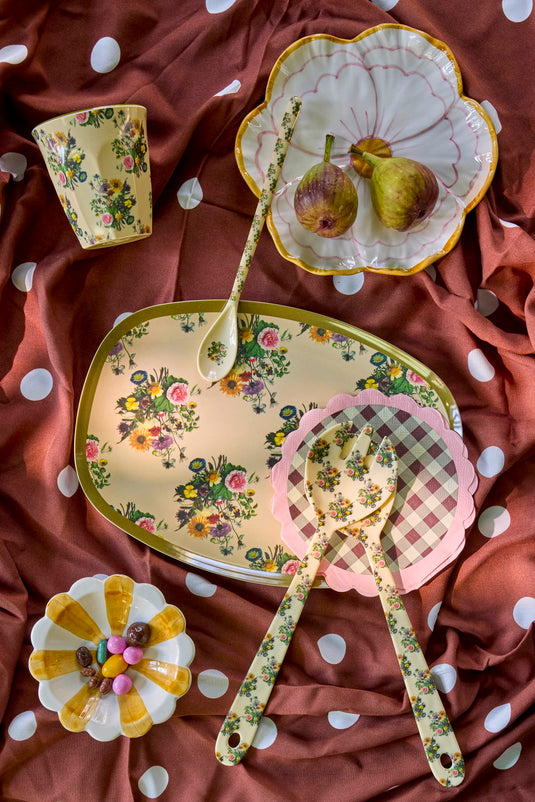 Rice - Melamine beker - Dark Green - Retro Bouquet