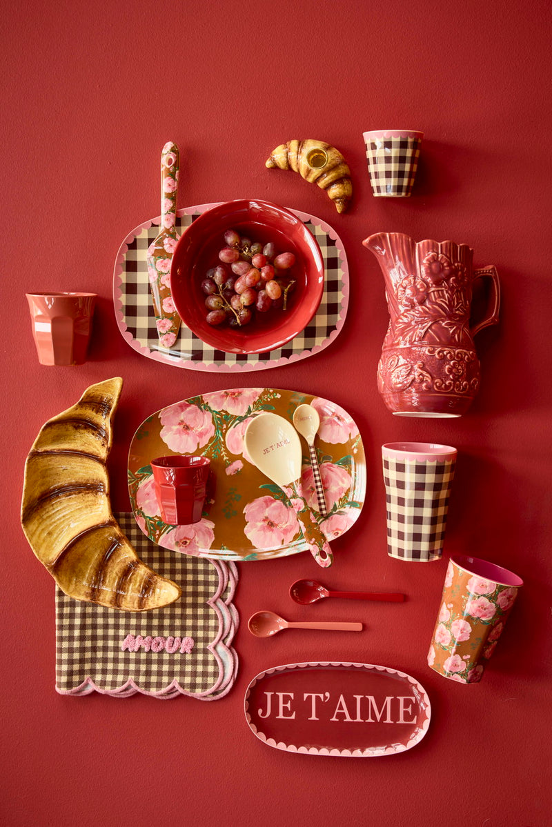Afbeelding laden in Galerijviewer, Rice - Melamine beker - Chocoladebruin - Check Me Out
