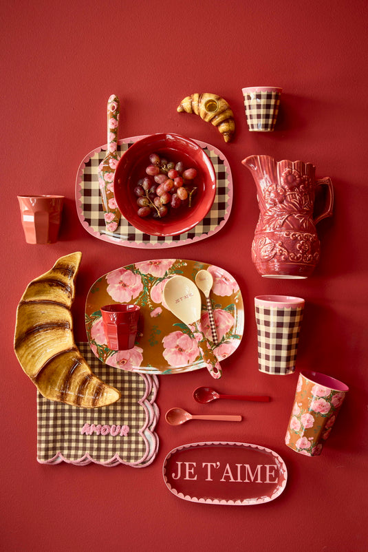 Rice - Melamine beker - Chocoladebruin - Check Me Out