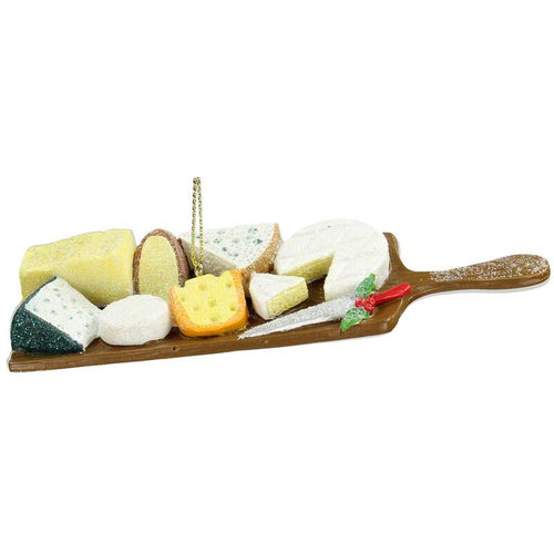 Kerstornament Kaasplateau met glitters