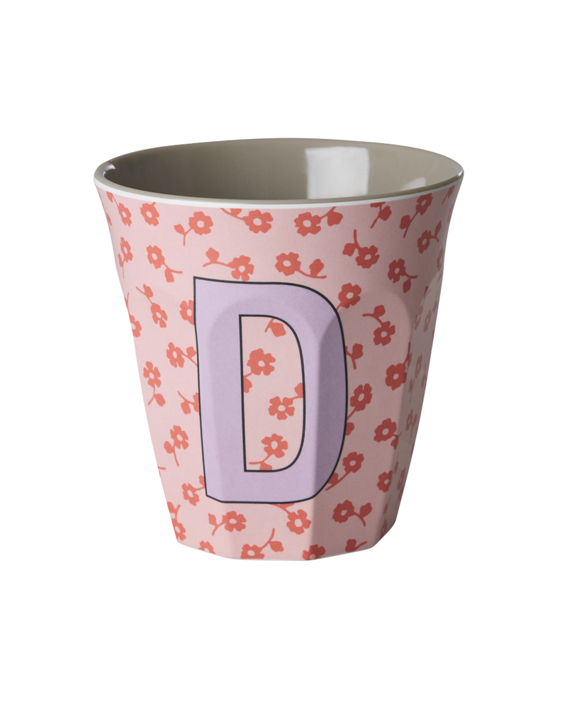 Afbeelding laden in Galerijviewer, Rice - Melamine Alfabetbekers Bloemen - Roze Tinten

