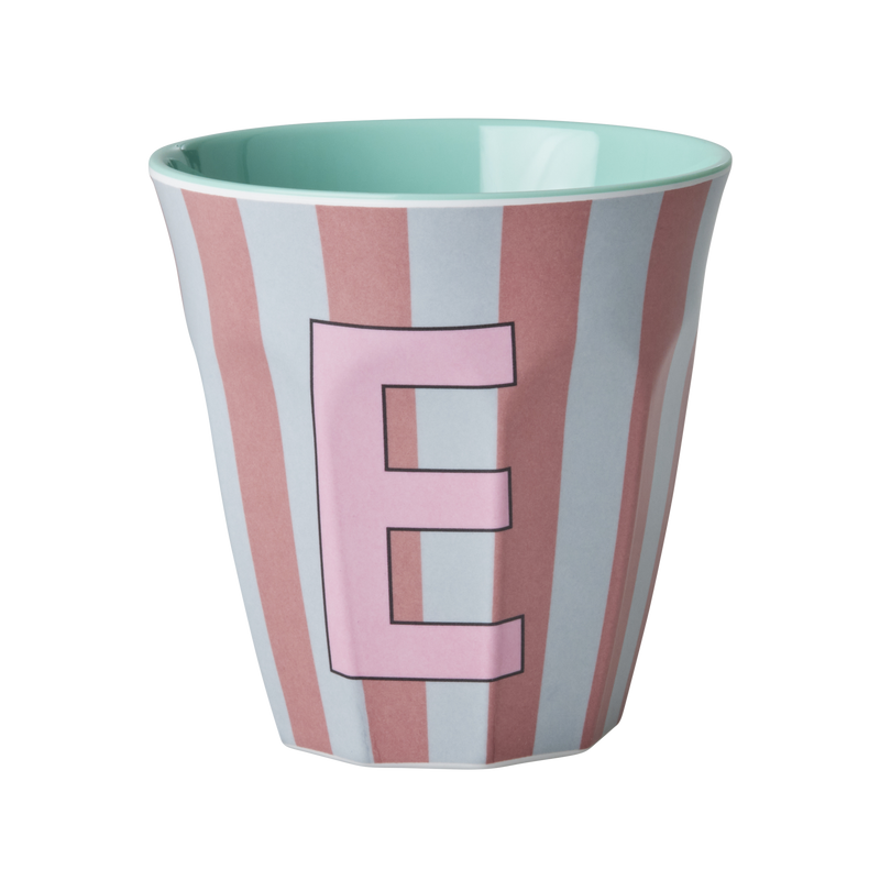 Afbeelding laden in Galerijviewer, Rice - Melamine Alfabetbekers Strepen - Roze Tinten
