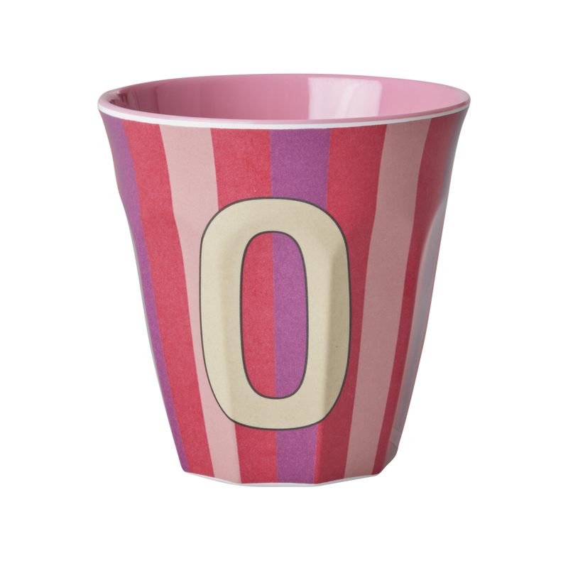 Afbeelding laden in Galerijviewer, Rice - Melamine Alfabetbekers Strepen - Roze Tinten
