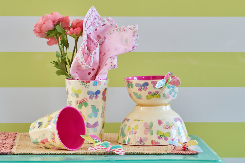 Afbeelding laden in Galerijviewer, Rice - Middelgroot Kom - Butterfly Print - medium

