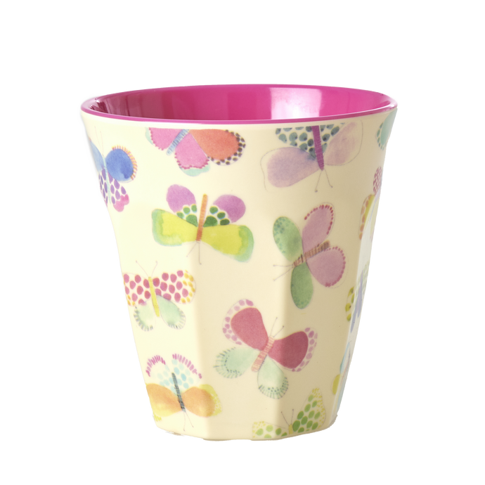 Rice - Melamine beker - Butterfly Print - medium
