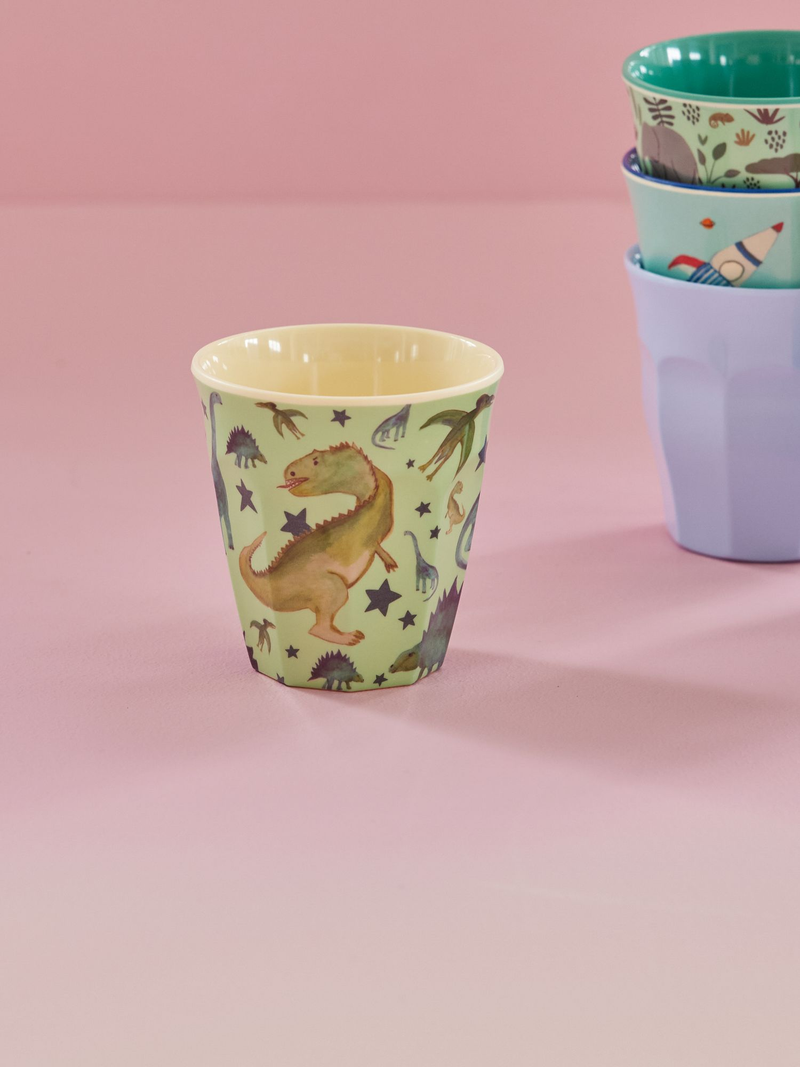 Afbeelding laden in Galerijviewer, Rice – Melamine beker – Dino Print – medium
