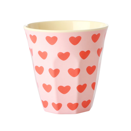 Rice - Melamine beker - Sweet Hearts Print - medium