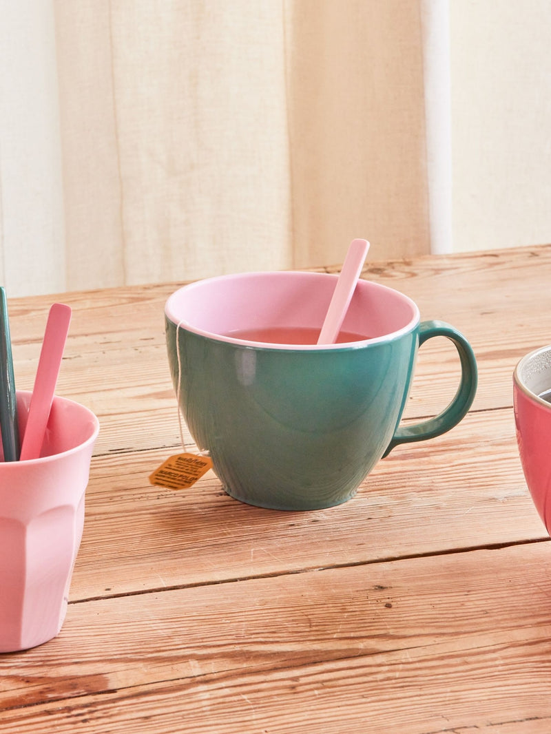 Afbeelding laden in Galerijviewer, Rice - Melamine Jumbo Mok in Legergroene kleur
