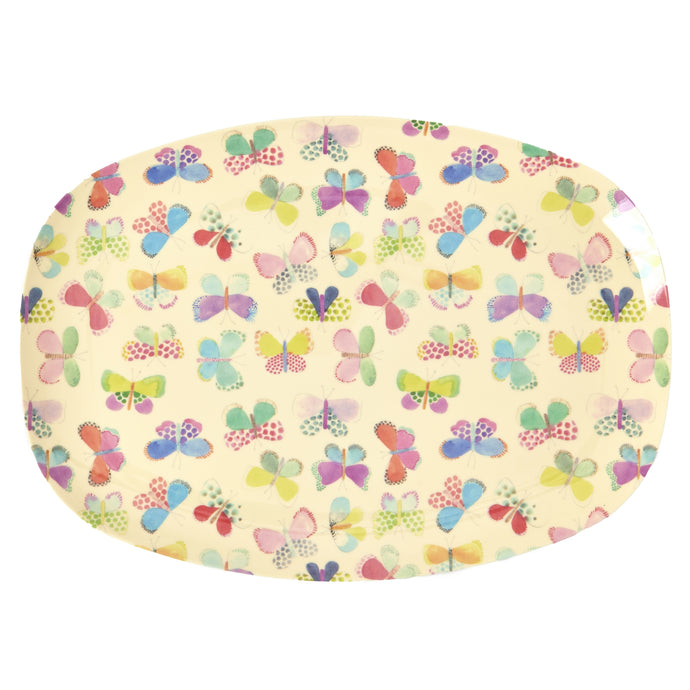 Rice – Melamine Groot- Butterfly Print – bord