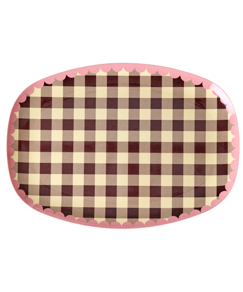 Rice - Groot Melamine Dinerbord – Chocoladebruin - Check Me Out