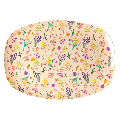 Rice - Melamine Groot- Wild Flower Print - bord