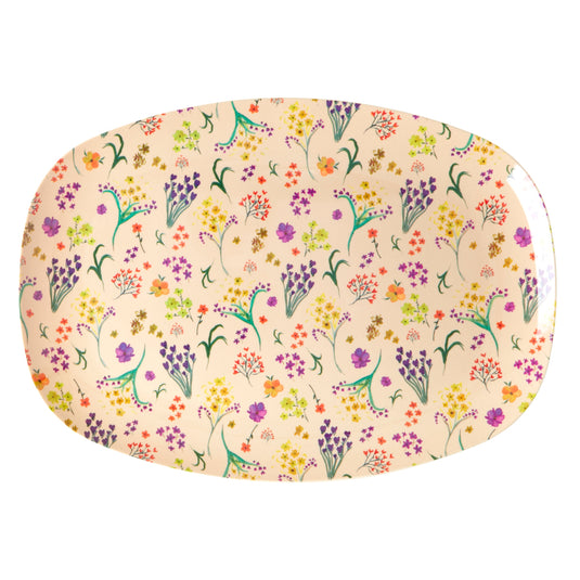 Rice - Melamine Groot- Wild Flower Print - bord