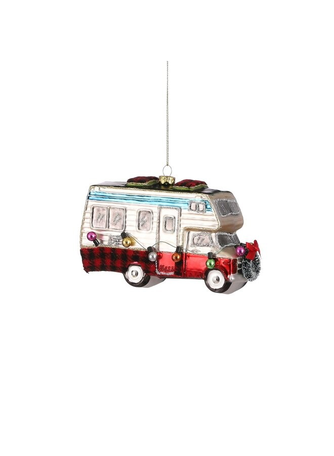 Afbeelding laden in Galerijviewer, Kerstornament camper 15cm
