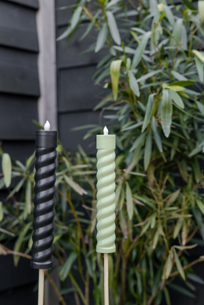 Afbeelding laden in Galerijviewer, Twisted Solar Tuinkaars Groen of Zwart

