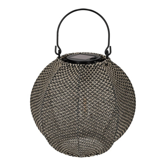 Solar Lantaarn Indy Taupe/Zwart