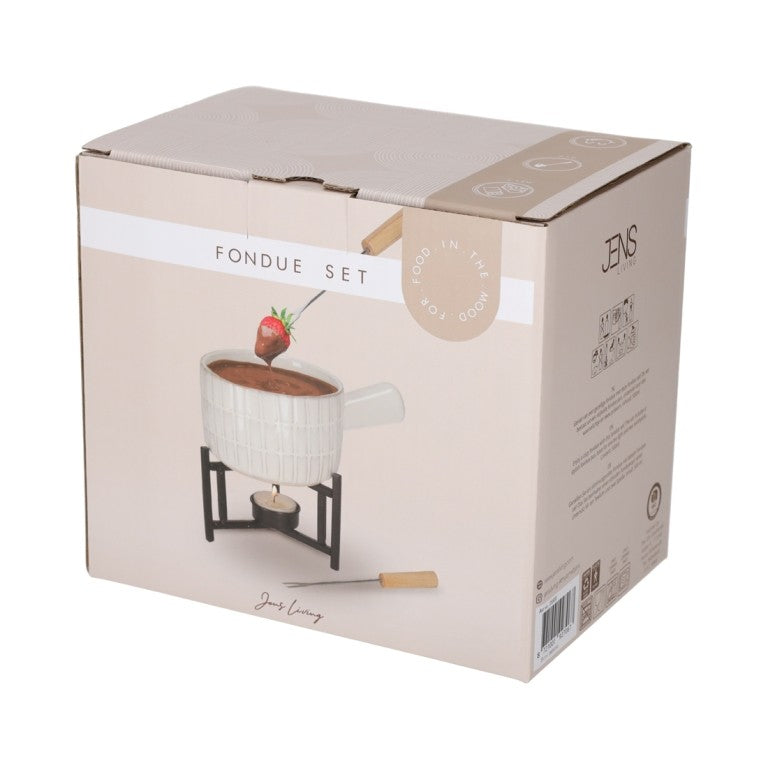 Afbeelding laden in Galerijviewer, Fondue Set Wit
