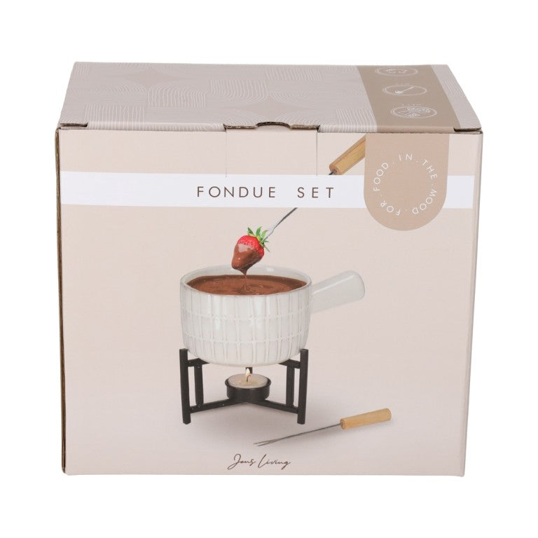 Afbeelding laden in Galerijviewer, Fondue Set Wit

