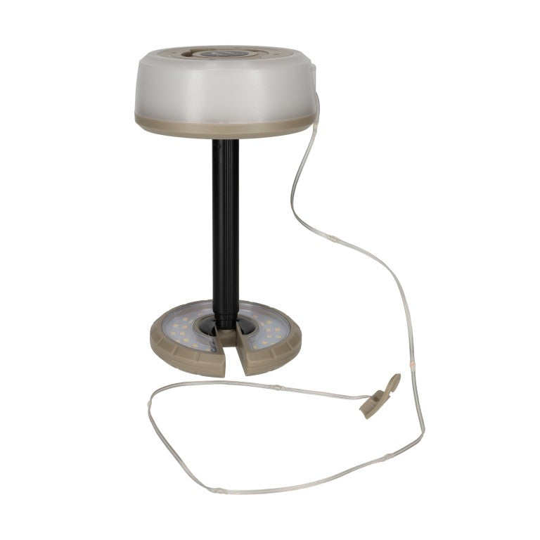 Afbeelding laden in Galerijviewer, NORLÄNDER 2-in-1 Uitschuifbare LED Lamp &amp; Slinger Taupe

