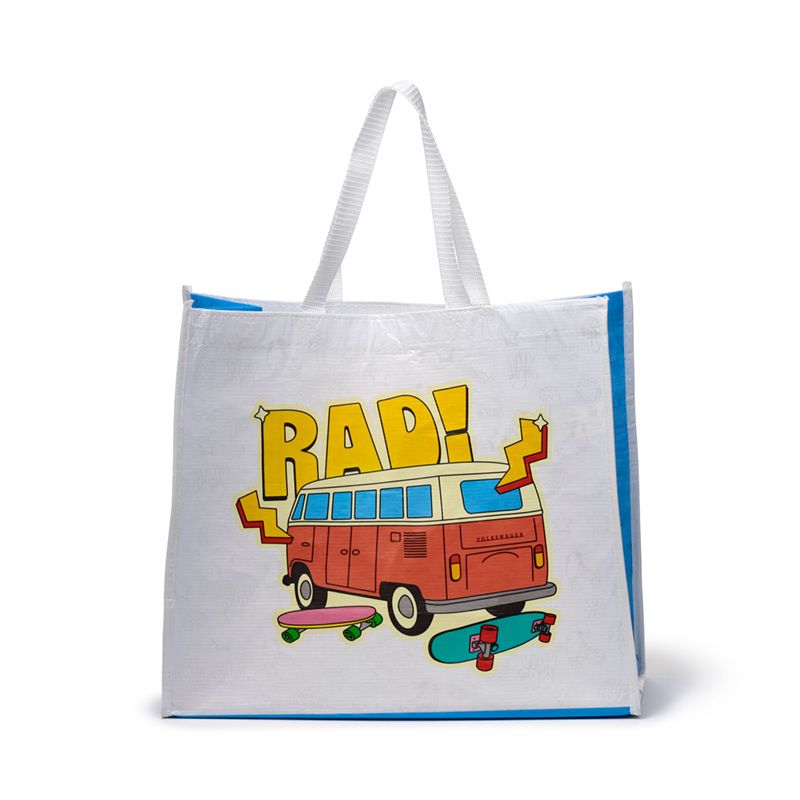 Afbeelding laden in Galerijviewer, Volkswagen T1 Camper Bus Waves are Calling herbruikbare boodschappentas
