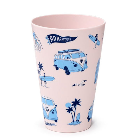 VW T1 Volkswagen Busje Explore Set 4 RPET Duurzame Picknick Bekers 450ml