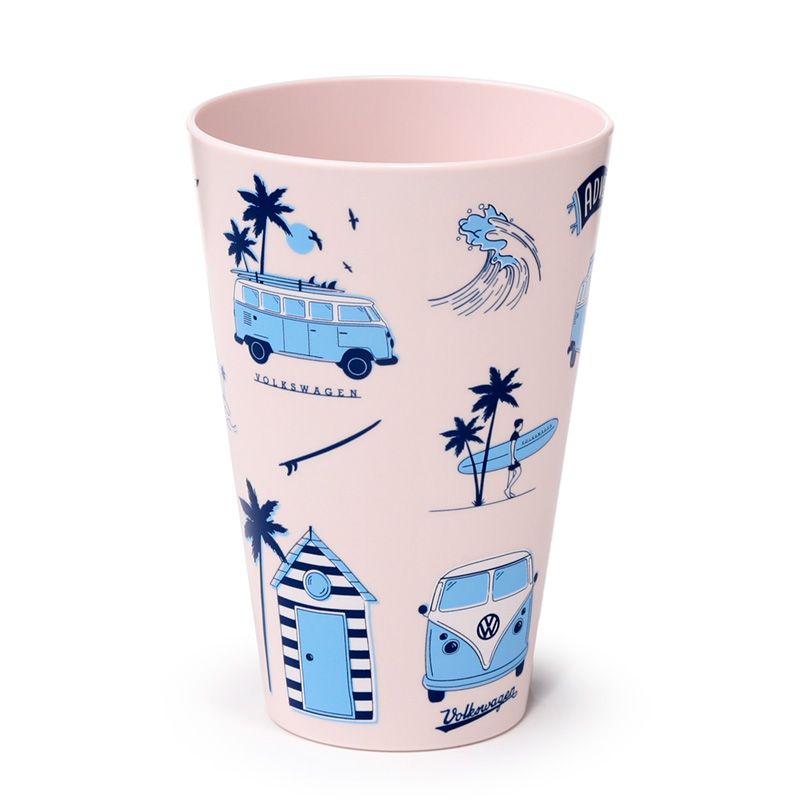 Afbeelding laden in Galerijviewer, VW T1 Volkswagen Busje Explore Set 4 RPET Duurzame Picknick Bekers 450ml
