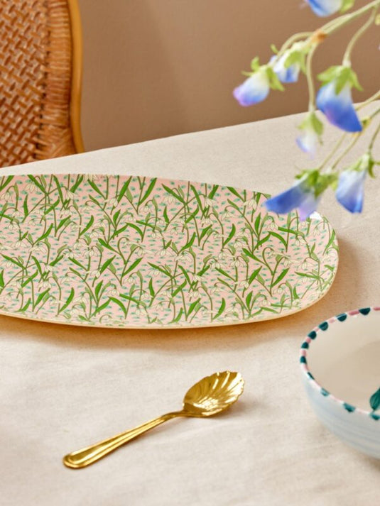 Rice - Melamine Groot Dinerbord - New Snowdrop Print