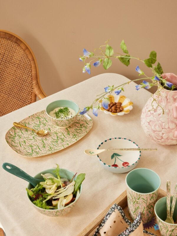 Afbeelding laden in Galerijviewer, Rice - Melamine Groot Dinerbord - New Snowdrop Print
