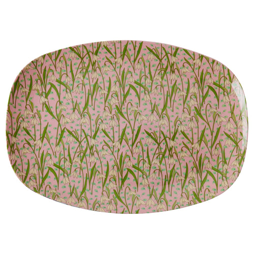 Rice - Melamine Groot Dinerbord - New Snowdrop Print