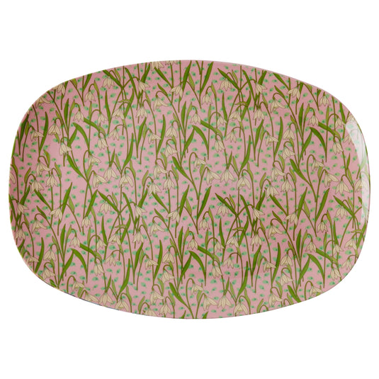 Rice - Melamine Groot Dinerbord - New Snowdrop Print