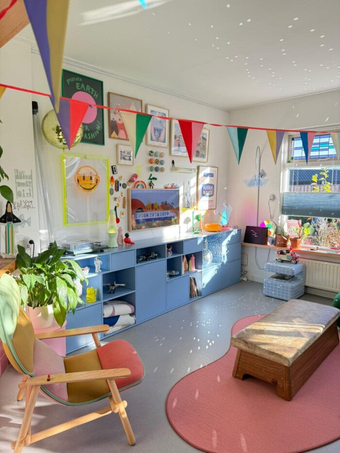 Afbeelding laden in Galerijviewer, rPET Slinger/ vlaggenlijn Circus Medium van Engel.

