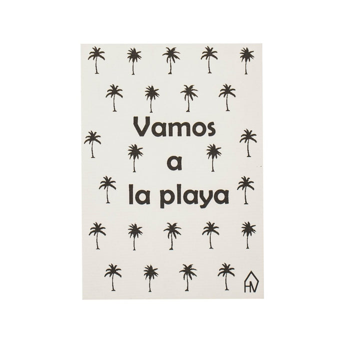 Palmbomen Ansichtkaart  'Vamos a la playa'