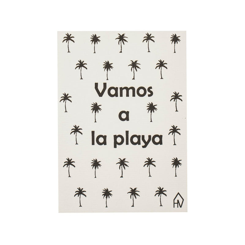 Afbeelding laden in Galerijviewer, Palmbomen Ansichtkaart  &#39;Vamos a la playa&#39;
