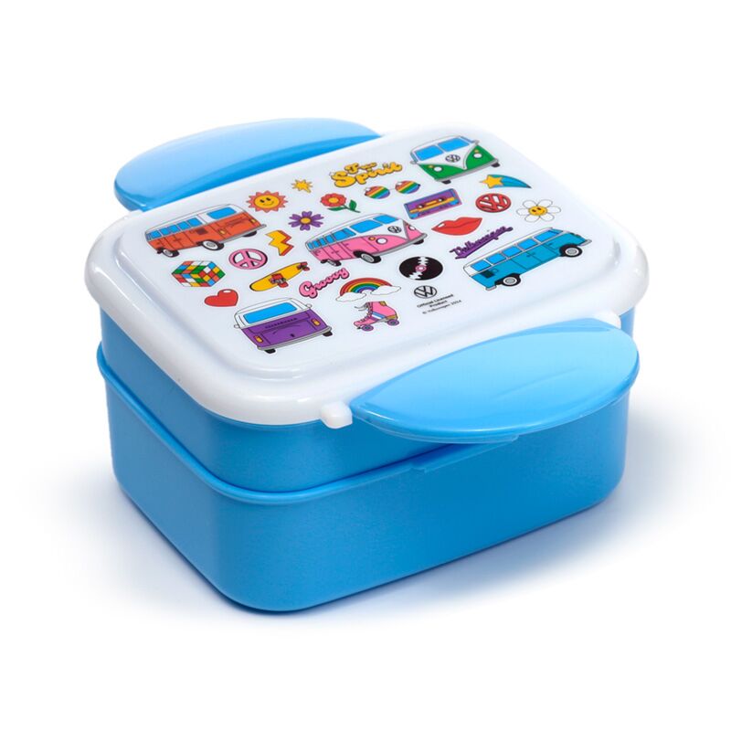 Afbeelding laden in Galerijviewer, Volkswagen Busje T1 Retro lunch box met bestek
