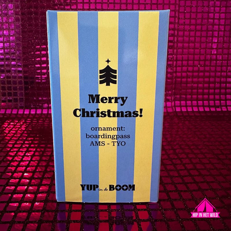 Afbeelding laden in Galerijviewer, Yup in de Boom | Boardingpass Amsterdam - Tokio kerstornament
