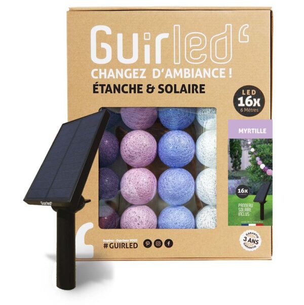 Afbeelding laden in Galerijviewer, GUIRLED - Myrtille Fairy Lights Outdoor waterdichte en op zonne-energie aangedreven LED-ballen (16 en 32 ballen)
