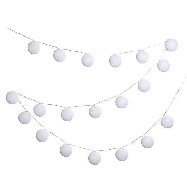 Afbeelding laden in Galerijviewer, Cotton Ball Lights - Buitenlichtslinger - Blanco
