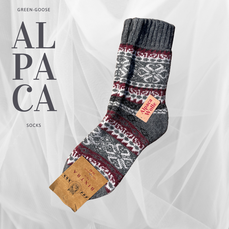 Afbeelding laden in Galerijviewer, 95% wollen Alpaca damessokken - 2 paar
