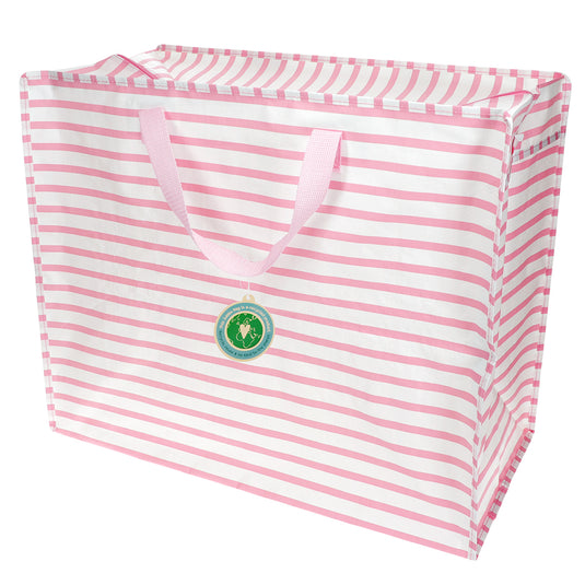 Jumbo opbergtas/ wastas - Roze Strepen