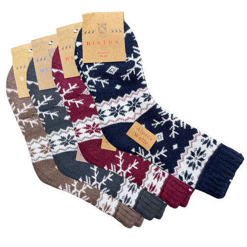 Wollen Alpaca Sokken Dames 3 kleuren